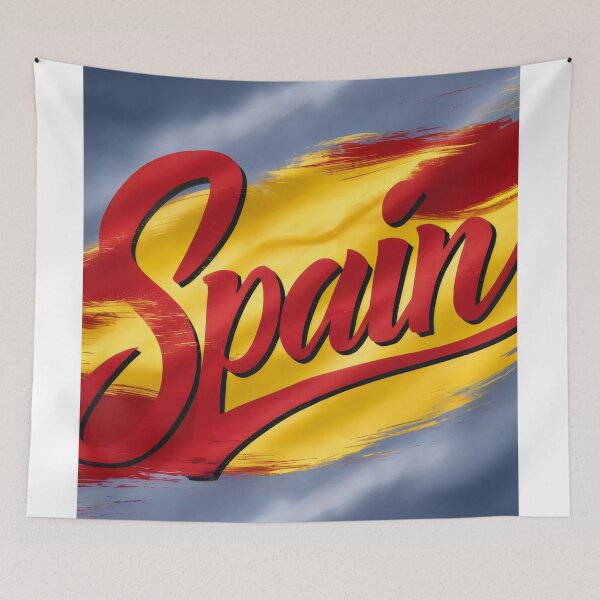 Item preview, Flag of Spain. designed and sold by MyHappyArtShop.