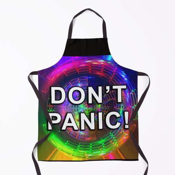 Item preview, DON"T PANIC! - Graphic Art Fluid Simulation and Text designed and sold by Warren Paul Harris.