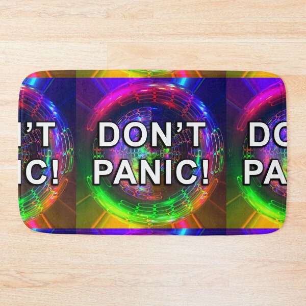 Item preview, DON"T PANIC! - Graphic Art Fluid Simulation and Text designed and sold by Warren Paul Harris.