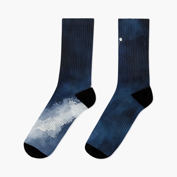 Item preview, Celestial Ascent - Abstract Cosmic Journey in Deep Blue and White designed and sold by solynneart.