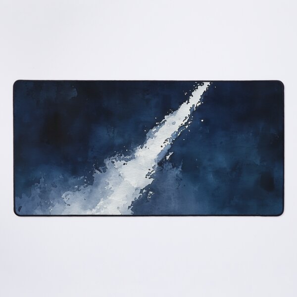 Item preview, Celestial Ascent - Abstract Cosmic Journey in Deep Blue and White designed and sold by solynneart.