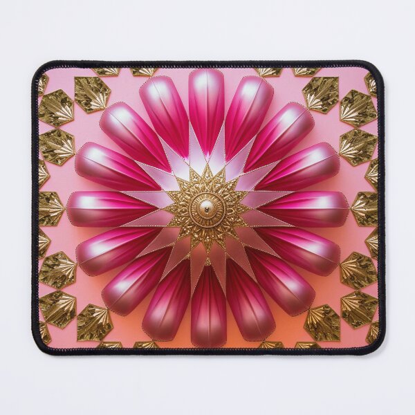 Item preview, Pink pattern with gold center designed and sold by Girih.
