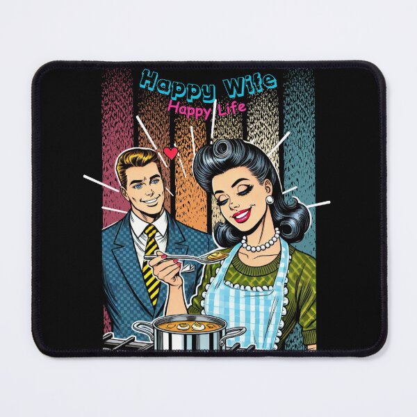 Item preview, Traditional Wife Happy Wife Happy Life Funny Gift for Married Couples designed and sold by InfinVibeDesign.