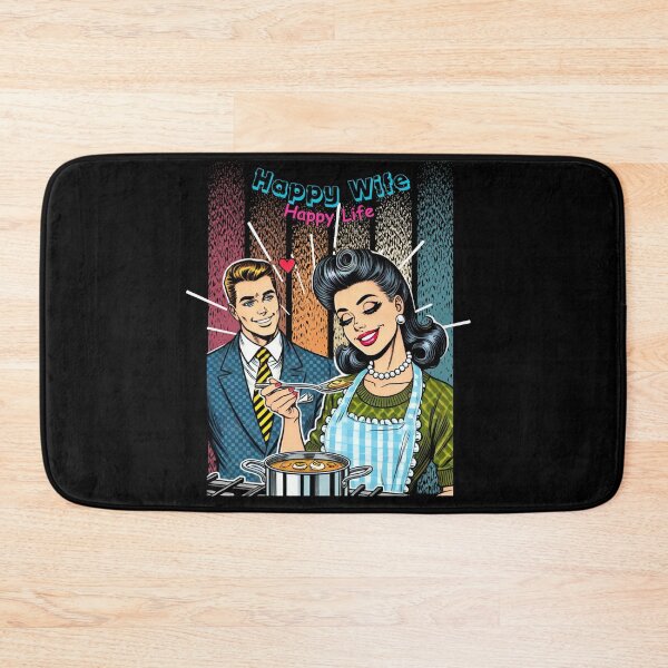 Item preview, Traditional Wife Happy Wife Happy Life Funny Gift for Married Couples designed and sold by InfinVibeDesign.