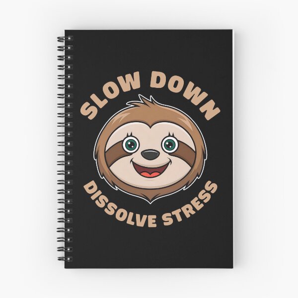 Item preview, Slow Down Live Slow for Stress Relief and Inner Peace Cute Friendly Sloth designed and sold by KLArtzStore.