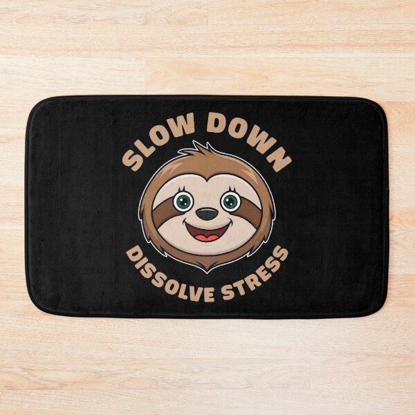 Item preview, Slow Down Live Slow for Stress Relief and Inner Peace Cute Friendly Sloth designed and sold by KLArtzStore.