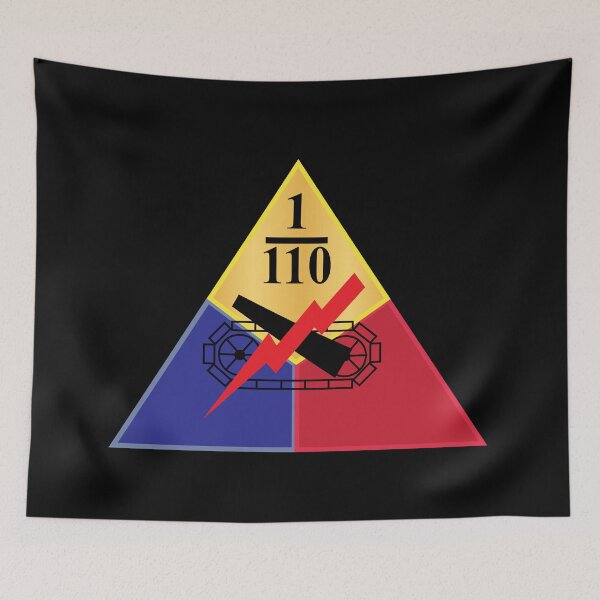 Item preview, Armor - 1st Battalion, 110th Armor Regiment - SSI wo Txt designed and sold by Military Insignia Products.