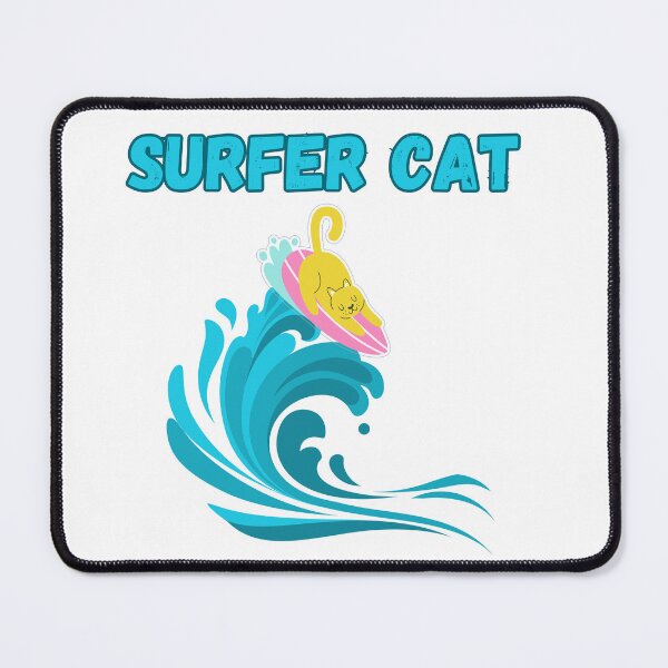 Item preview, Surfer Cat Riding a Wave designed and sold by WillandWent.