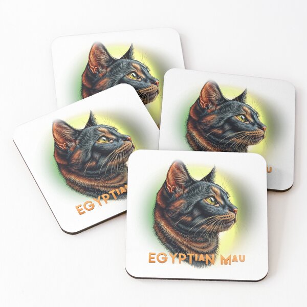 Item preview, Poster Prints T-Shirt Design - Cat Breeds: Egyptian Mau designed and sold by ForeverPrintsOK.