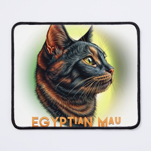 Item preview, Poster Prints T-Shirt Design - Cat Breeds: Egyptian Mau designed and sold by ForeverPrintsOK.