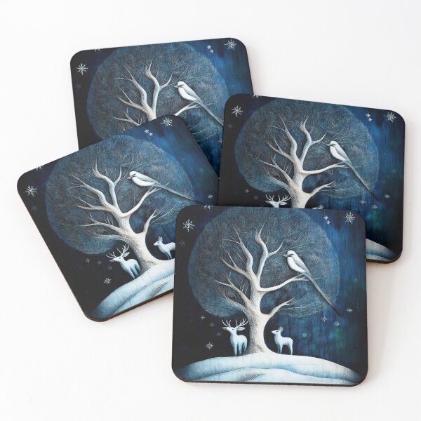 Item preview, Winter  with Deer and Bird designed and sold by Blue Horse Photo Magic.