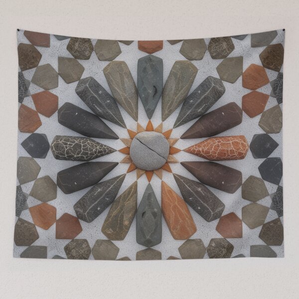 Item preview, Mandala made of natural stones designed and sold by Girih.
