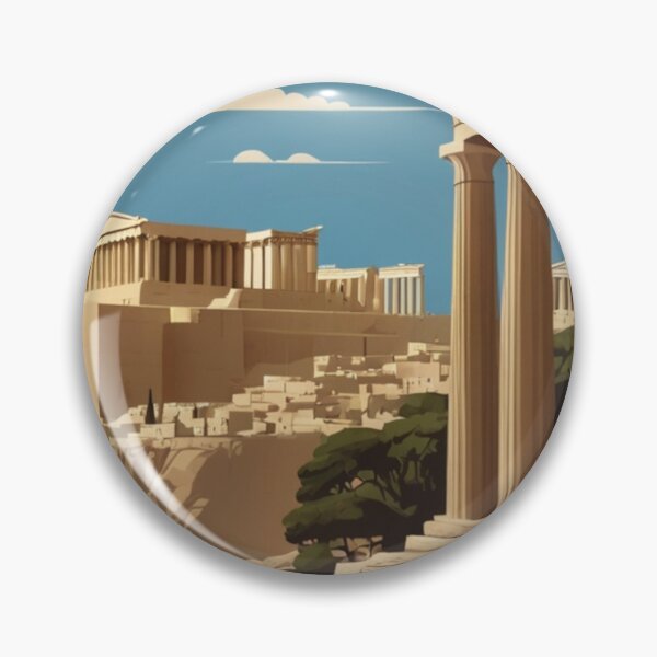 Item preview, 080 Vintage Acropolis, Greece Poster Design designed and sold by Alexis Art Collection.