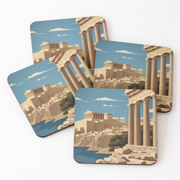 Artikelvorschau, 080 Vintage Akropolis, Griechenland Poster-Design entworfen und verkauft von Alexis Art Collection.