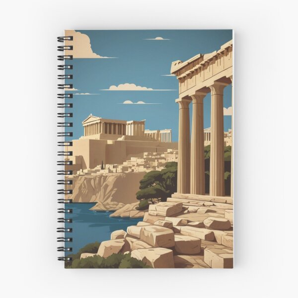 Item preview, 080 Vintage Acropolis, Greece Poster Design designed and sold by Alexis Art Collection.