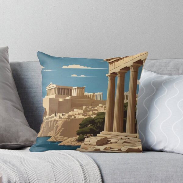Item preview, 080 Vintage Acropolis, Greece Poster Design designed and sold by Alexis Art Collection.