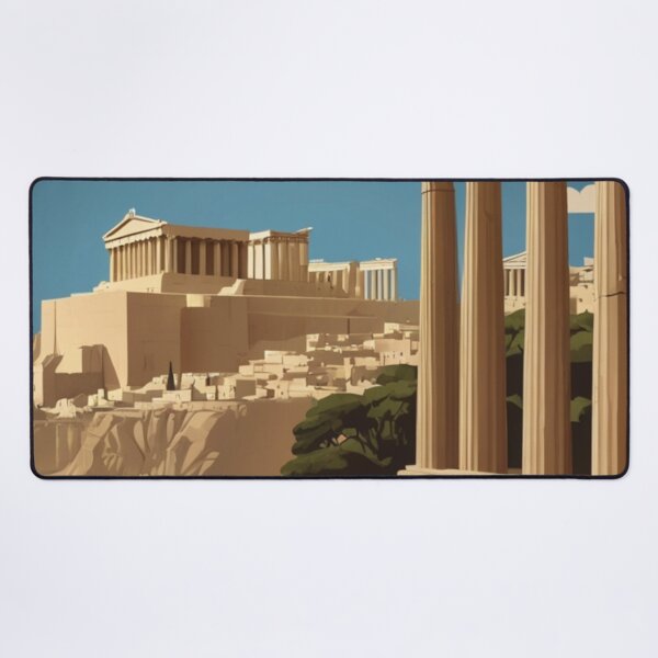 Item preview, 080 Vintage Acropolis, Greece Poster Design designed and sold by Alexis Art Collection.