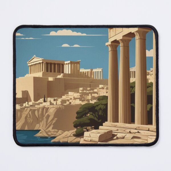 Item preview, 080 Vintage Acropolis, Greece Poster Design designed and sold by Alexis Art Collection.