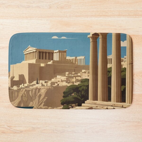 Item preview, 080 Vintage Acropolis, Greece Poster Design designed and sold by Alexis Art Collection.