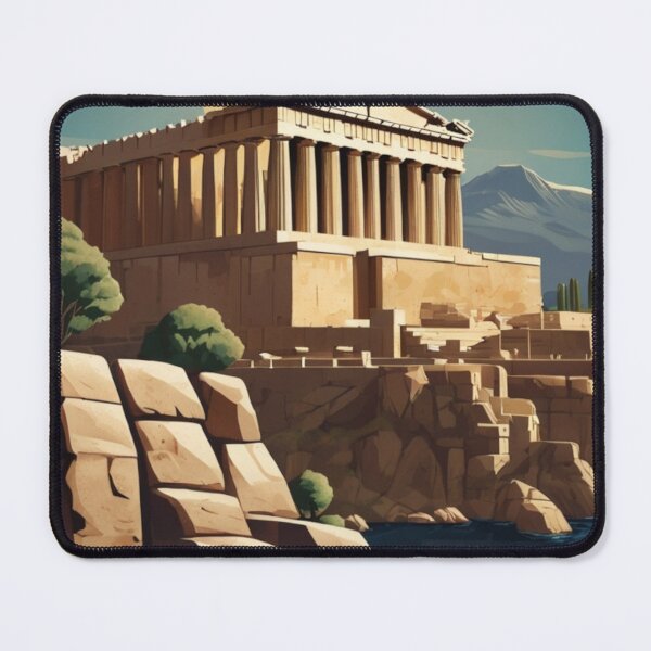 Item preview, 081 Vintage Acropolis, Greece Poster Design designed and sold by Alexis Art Collection.