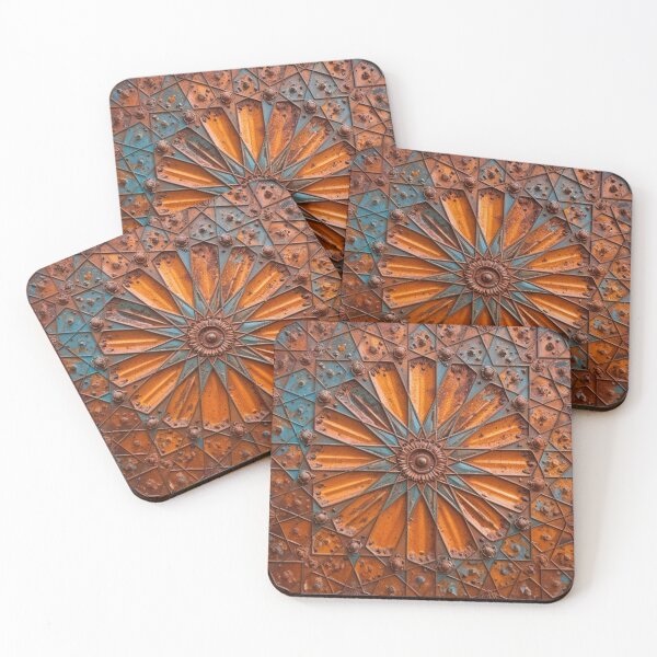 Item preview, Symmetrical metal design with ray pattern designed and sold by Girih.