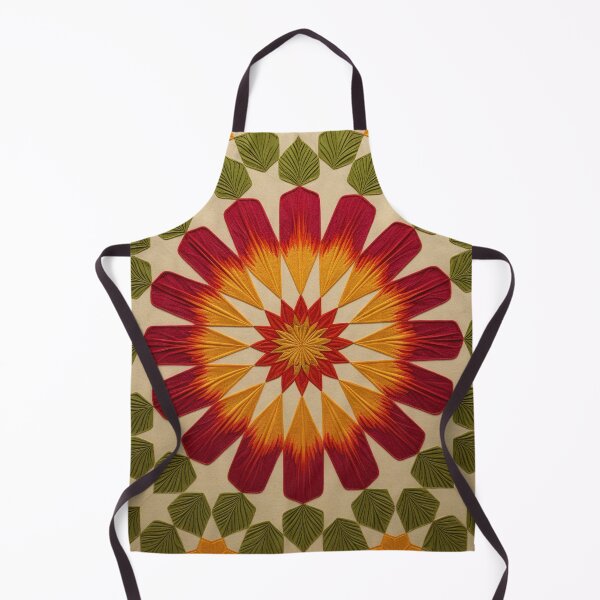 Item preview, Symmetrical quilt pattern with floral design designed and sold by Girih.