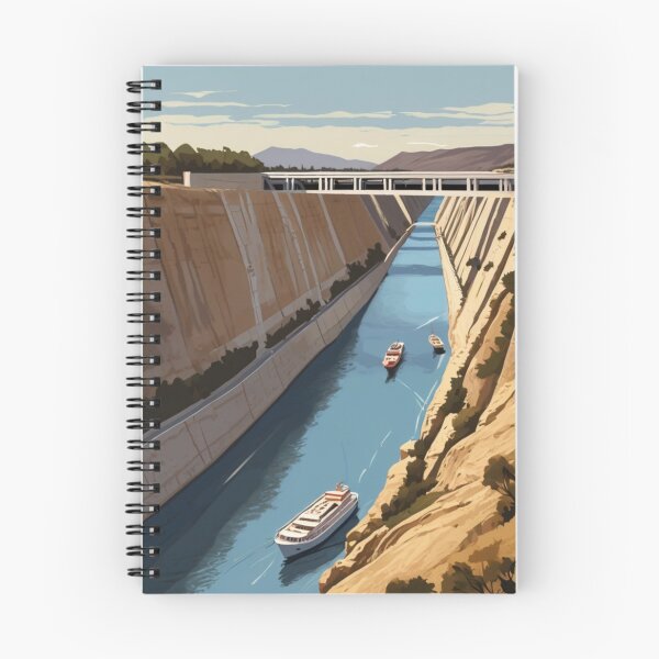 Item preview,  085 Vintage Corinth Canal, Greece Poster Design designed and sold by Alexis Art Collection.