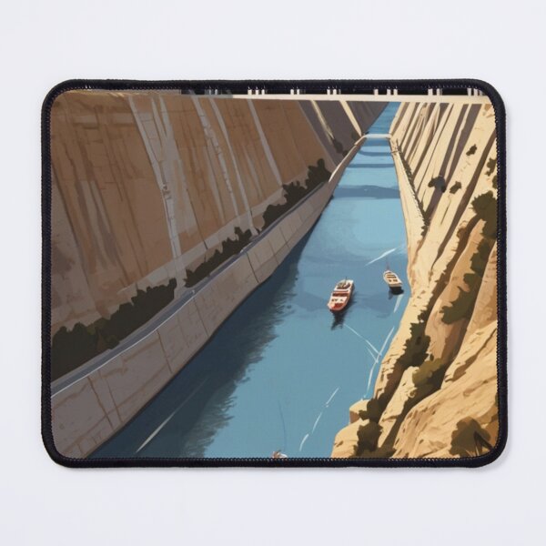 Item preview,  085 Vintage Corinth Canal, Greece Poster Design designed and sold by Alexis Art Collection.