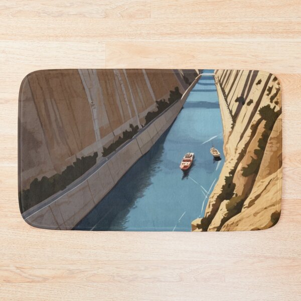 Item preview,  085 Vintage Corinth Canal, Greece Poster Design designed and sold by Alexis Art Collection.
