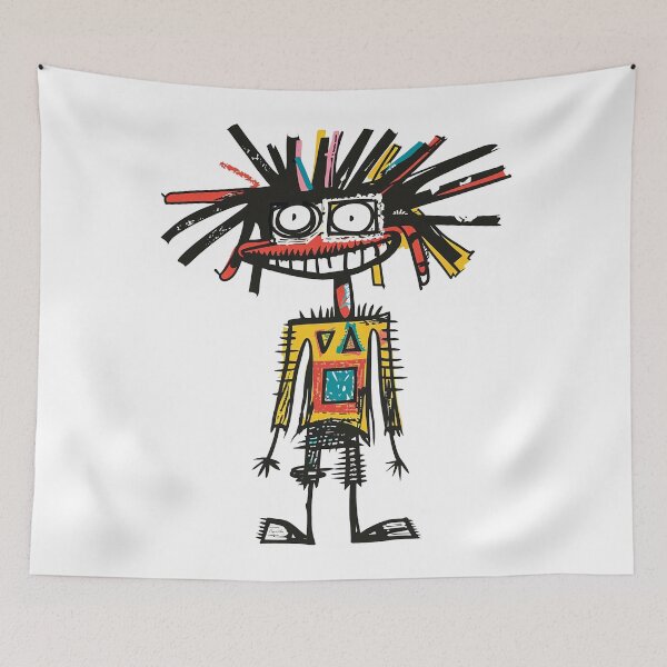 Item preview, Madness & Frenetic Energy Colorful Graffiti Smiling Character designed and sold by Sturdust.