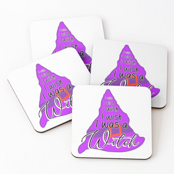 Item preview, “I Wish I Was A Witch” - Spooky and Cozy Halloween Design in Purple designed and sold by TeaLimeTwo.