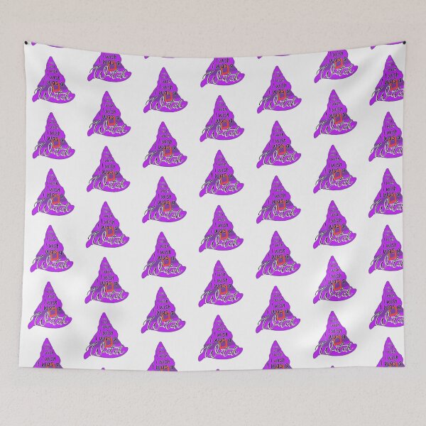 Item preview, “I Wish I Was A Witch” - Spooky and Cozy Halloween Design in Purple designed and sold by TeaLimeTwo.