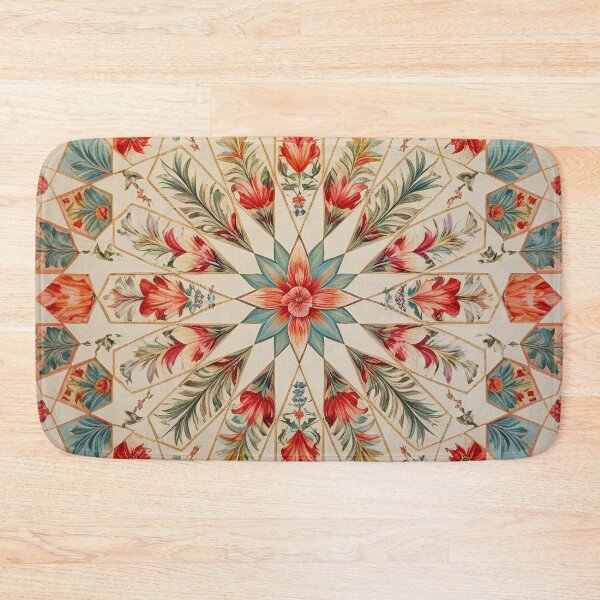 Item preview, Symmetrical floral and geometric pattern designed and sold by Girih.