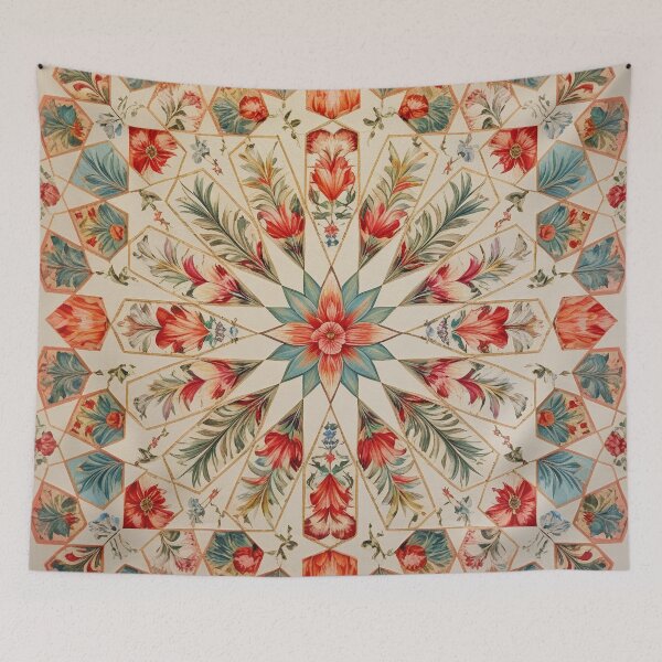 Item preview, Symmetrical floral and geometric pattern designed and sold by Girih.