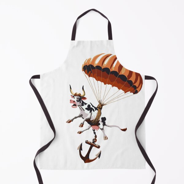 Item preview, Skydiving Cow has a an insufficient reserve chute designed and sold by KlakkDrawsStuff.