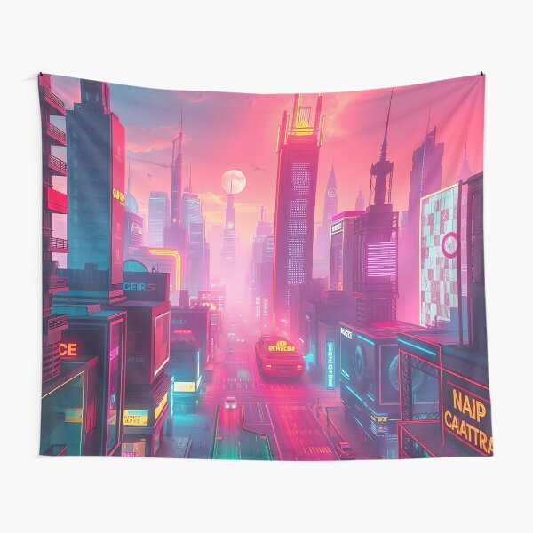 Item preview, A.I. Psychedelic Neon City 0001 FunFractals ChromaDepth 3D designed and sold by FunFractals.
