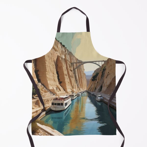 Item preview, 087 Vintage Corinth Canal, Greece Poster Design designed and sold by Alexis Art Collection.