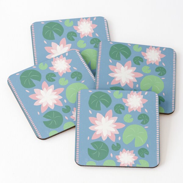 Item preview, Colorful and peaceful water lilies in a pond designed and sold by Pixie  Lopi.