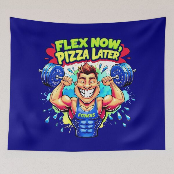 Item preview, Muscles First, Pizza Next M22 designed and sold by M22--.