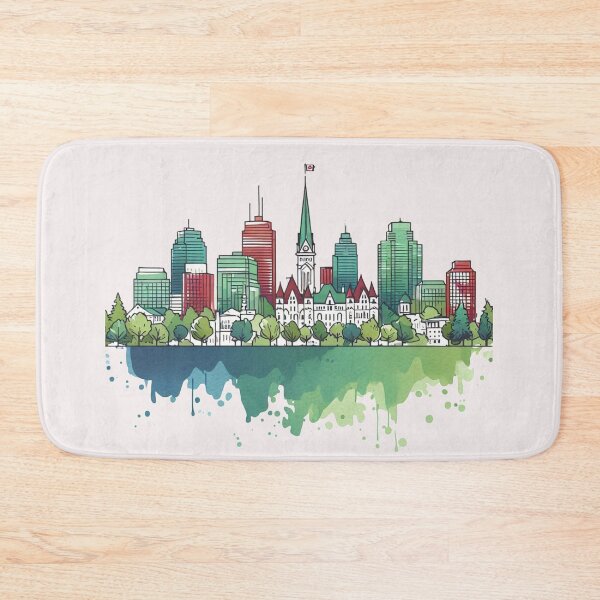 Item preview, Copy of Minimalist Kitchener Canada Skyline in Watercolor,  designed and sold by PaintMeWorld.