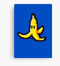 Pixel Banana Skin Canvas Print