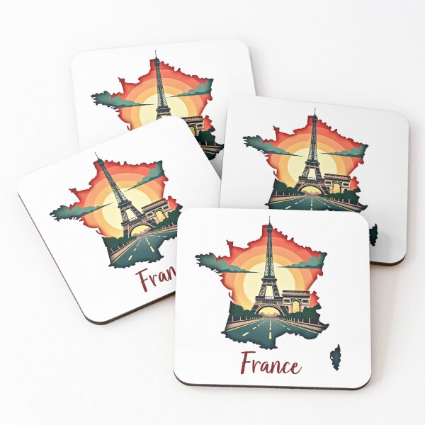 Item preview, France Map Unique Design Gift For Travelers designed and sold by UniqueDuoDesign.