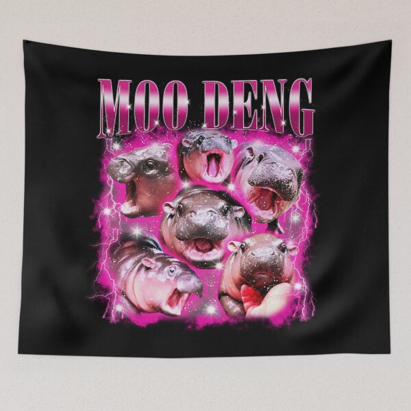 Artikelvorschau, Moo Deng, Moo Deng Nilpferd, Moo Deng Memes, süßer Moo Deng entworfen und verkauft von Hoahip.