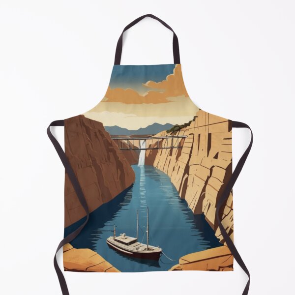 Item preview, 091 Vintage Corinth Canal, Greece Poster Design designed and sold by Alexis Art Collection.