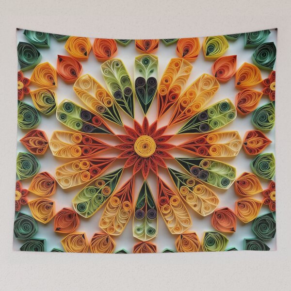 Item preview, Colorful paper quilling pattern designed and sold by Girih.