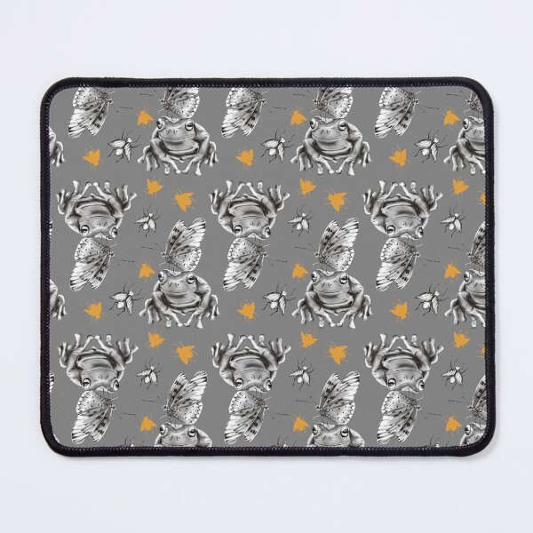 Item preview, A Pencil Drawing of a Frog with a Butterfly on Its Head: A Cute Nature Illustration designed and sold by Pandositive.
