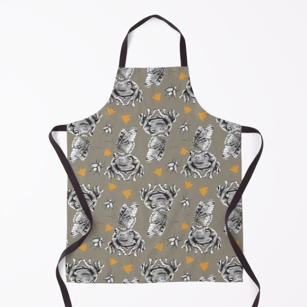Item preview, A Pencil Drawing of a Frog with a Butterfly on Its Head: A Cute Nature Illustration designed and sold by Pandositive.