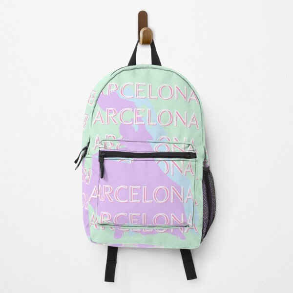 Item preview, Barcelona Travel Art, Spain Travel Art, Pastel, Green designed and sold by Magic Love Art Print.