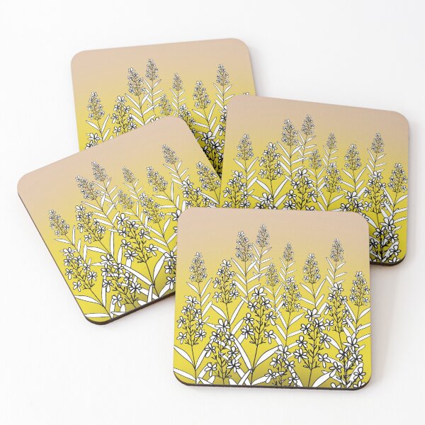 Item preview, Autumn flowers , delicate autumn atmosphere. Subtle, deep gradient, yellow, pink, white, black. designed and sold by My-fake-places.