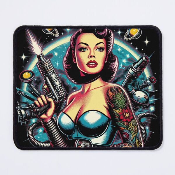 Item preview, Retro Space Girl designed and sold by PulpVintage.